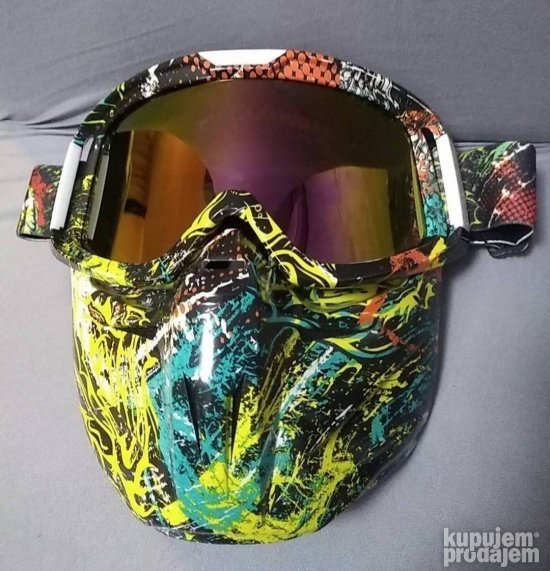 Naocare Maska za skijanje Airsoft Maske paintbal, bajkerska