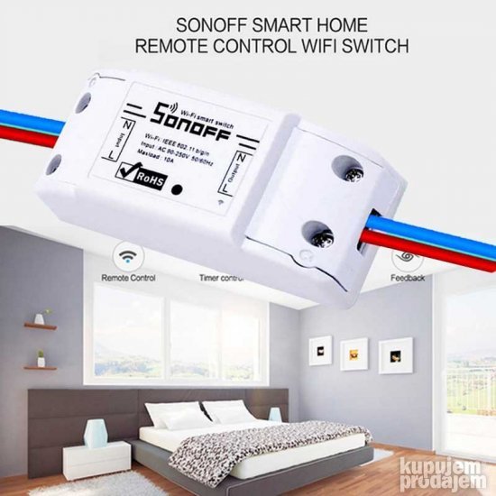 Sonoff Basic R2 10A osnovni wifi prekidač za pametnu kuću