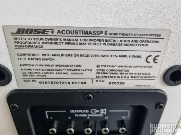 Bose acoustimass 6
