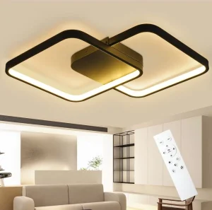 Led Plafonjerka 55W Crna Sa daljniski upravljačem