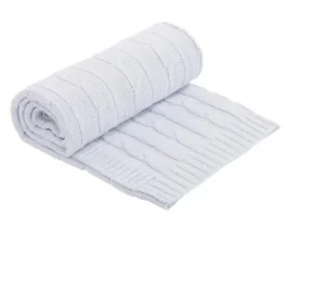 Kikka Boo Pleteno baby ćebence 75x100 svetlo plavo KKB11037