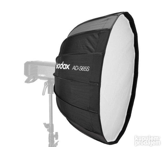 Godox Umbrella Parabolic Softbox 65cm White AD-S65S - PCFOTO