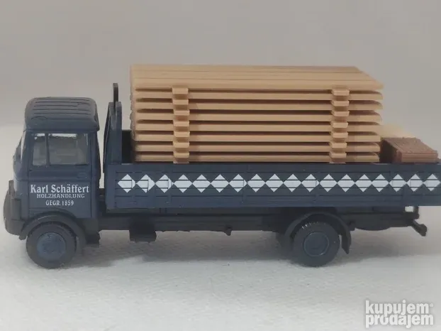 Miniature Tekno Camion Mercedes-Benz Bétaillère Rouge - Échelle 1:43, Danemark