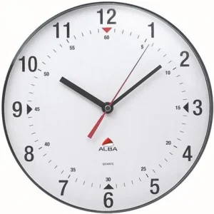 ALBA Wall clock Classic 25 cm black magnetic backing