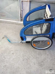 Dečija prikolica za bicikl – nepotpuna