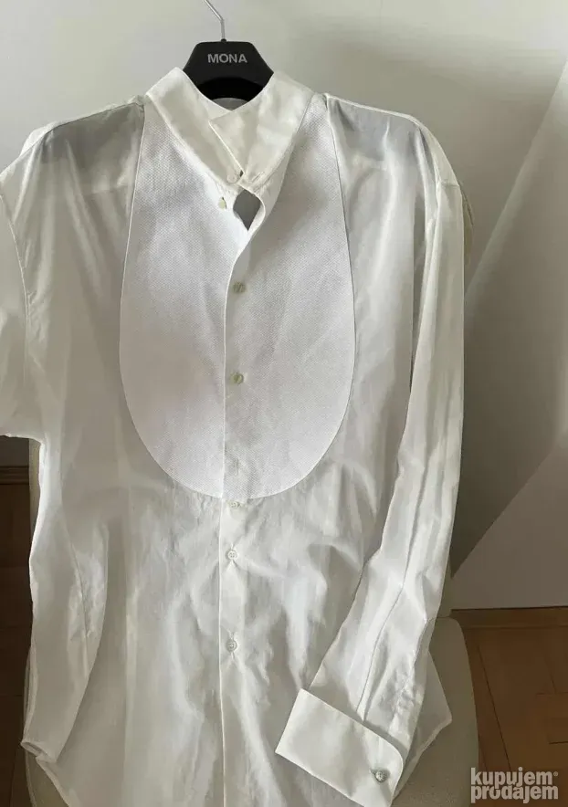 GIORGIO ARMANI bela kosulja (43) Made in Italy