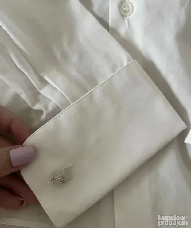 GIORGIO ARMANI bela kosulja (43) Made in Italy