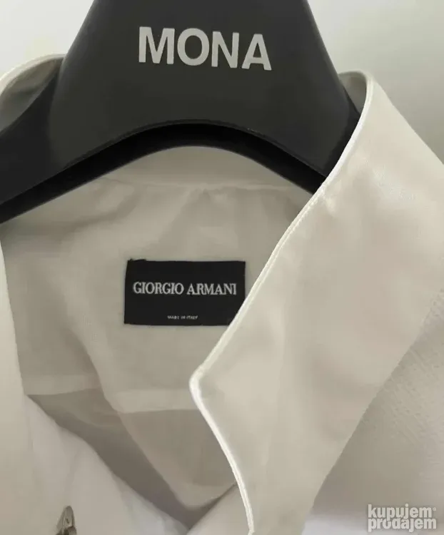 GIORGIO ARMANI bela kosulja (43) Made in Italy