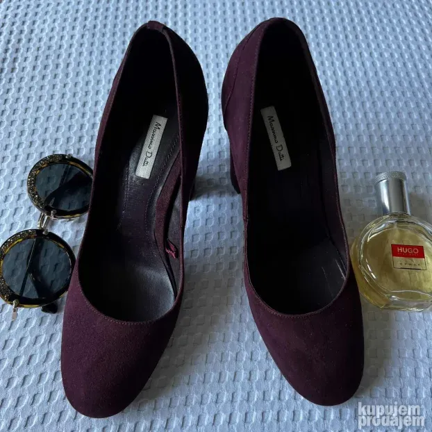 MASSIMO DUTTI ORIGINAL bordo kozne cipele stikle 39