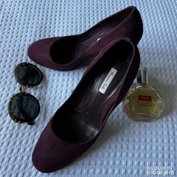 MASSIMO DUTTI ORIGINAL bordo kozne cipele stikle 39