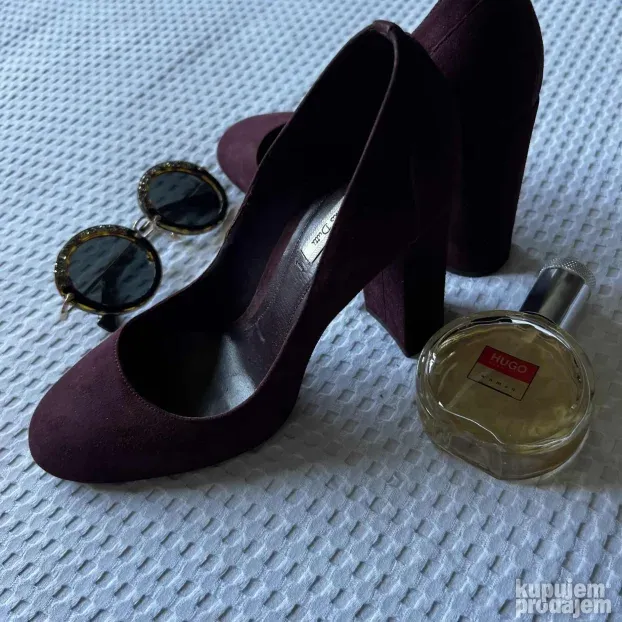MASSIMO DUTTI ORIGINAL bordo kozne cipele stikle 39