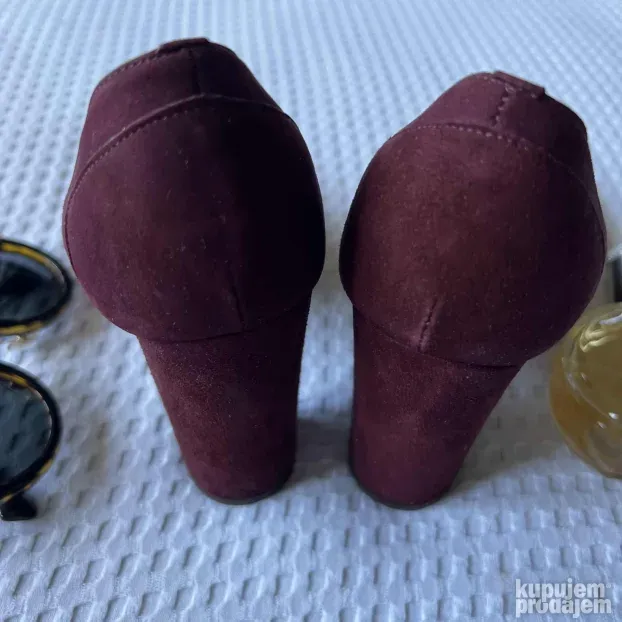 MASSIMO DUTTI ORIGINAL bordo kozne cipele stikle 39