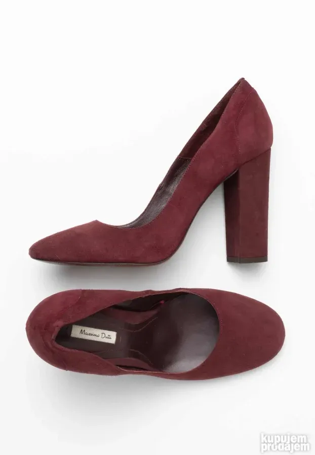 MASSIMO DUTTI ORIGINAL bordo kozne cipele stikle 39