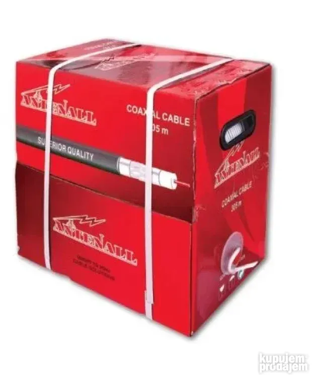 COMMSPACE koaksijalni kabl RG6 TRI-SHIELD BELI LSZH