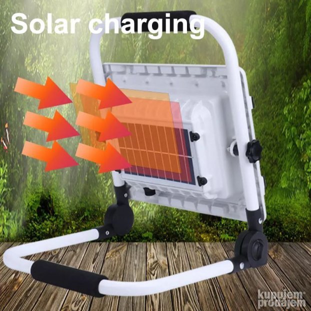 Led prenosni solarni reflektor 200W