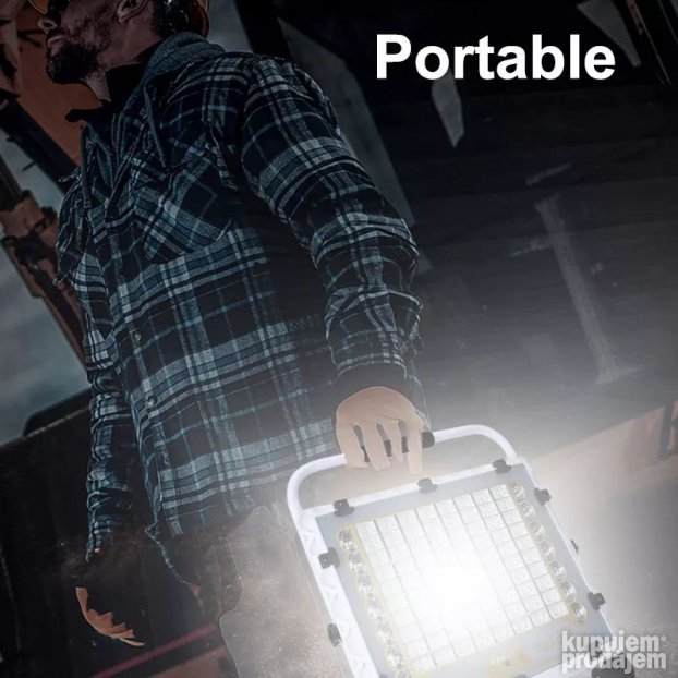 Led prenosni solarni reflektor 200W