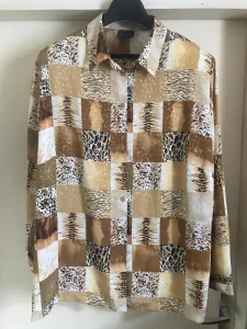 Biaggini-ultra atraktivna-animalno prošarana košulja, 52