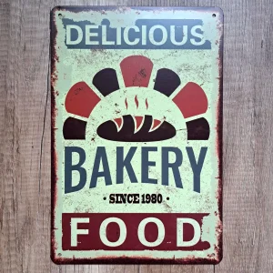Metalna tabla BAKERY FOOD