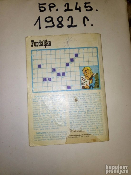 ALAN FORD br 245 iz 1982 g epizoda Ucviljeni diktator VPA