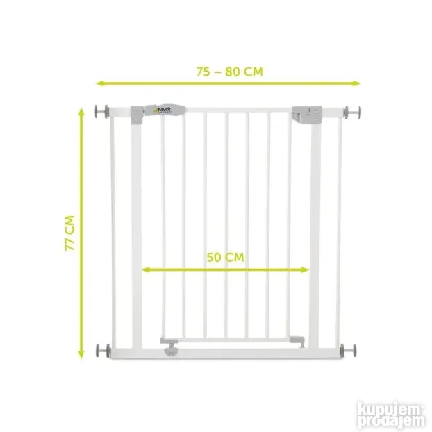 Hauck Open N Stop, bela, 75-80 cm