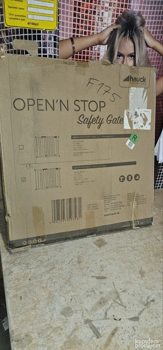 Hauck Open N Stop, bela, 75-80 cm