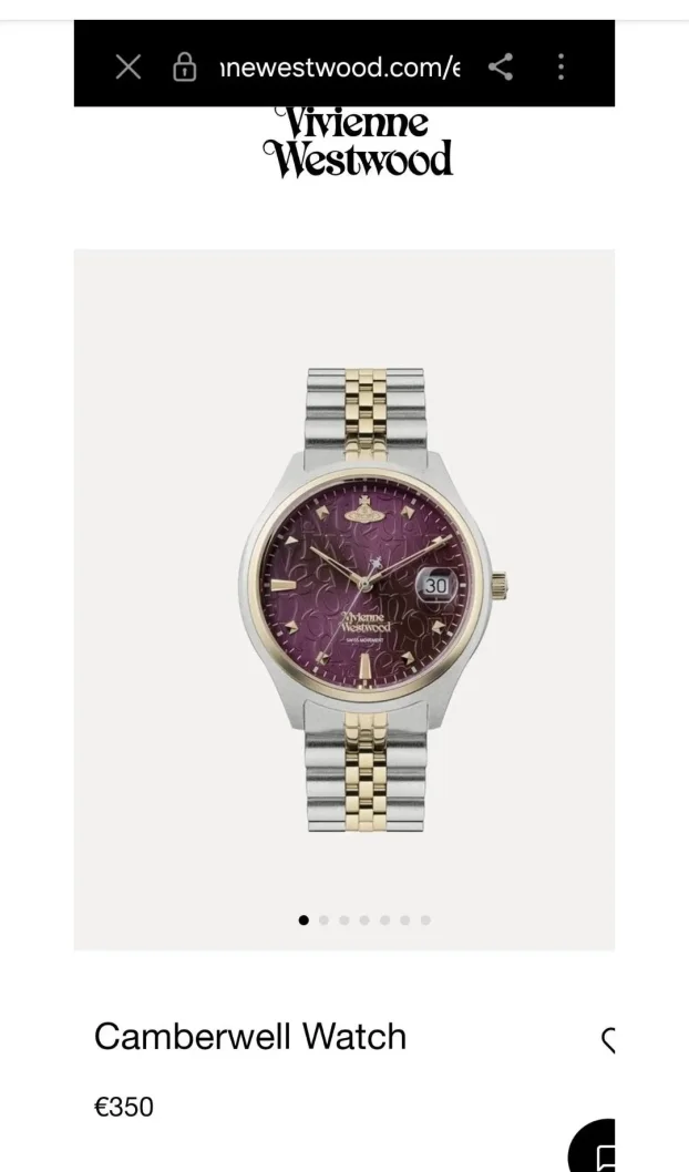 Sat Vivienne Westwood Camberwell Burgundy NOVO etik,kutija