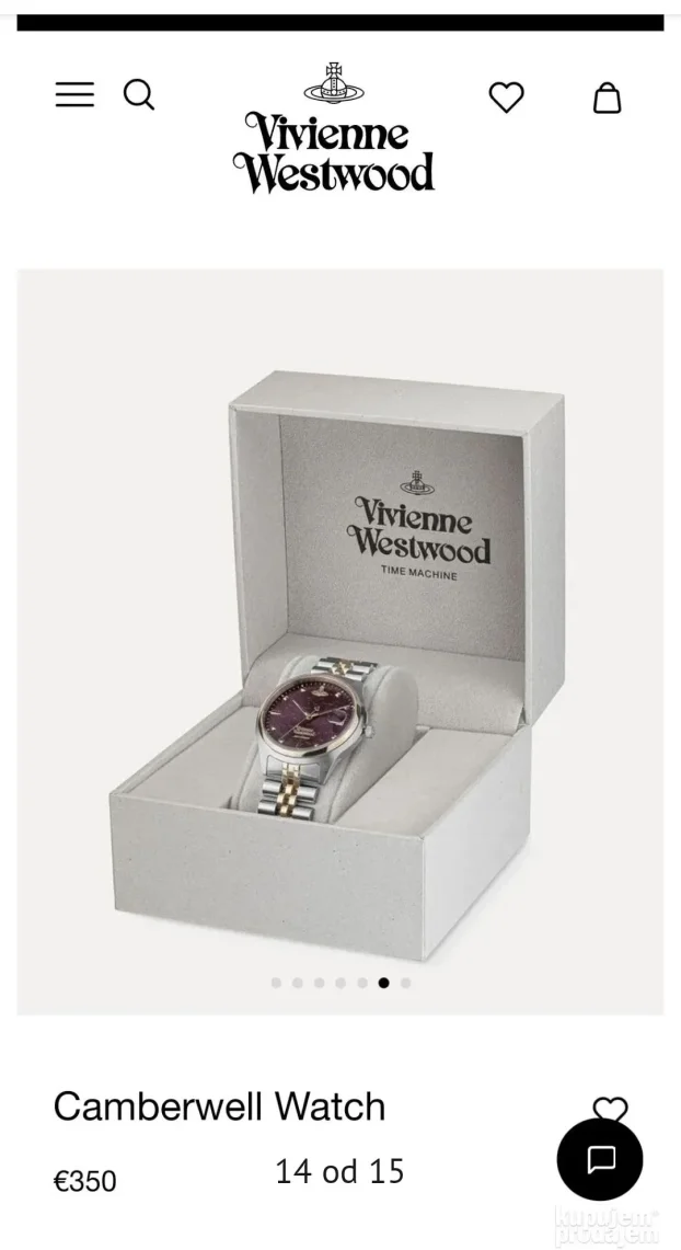 Sat Vivienne Westwood Camberwell Burgundy NOVO etik,kutija