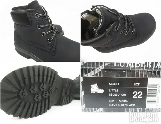 Lumberjack dečije cipele čizme kanađanke NOVO koža C186/22