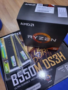 Ryzen 5 5600+Gigabyte B550M DS3H+16gb ddr4 3200