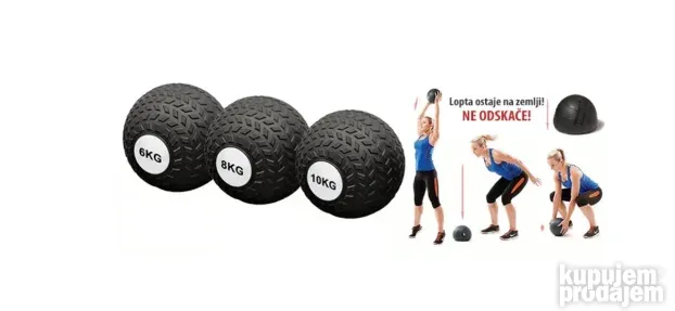 Slam ball lopta za bacanje (koje ne odskaču) 6kg