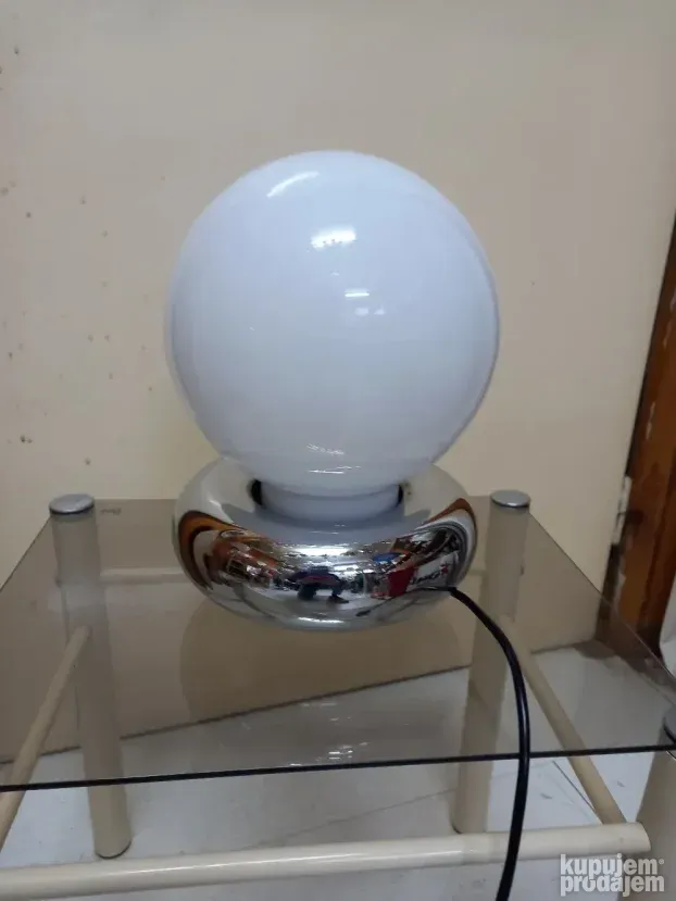 Moon space age Murano glass table lamp 70s