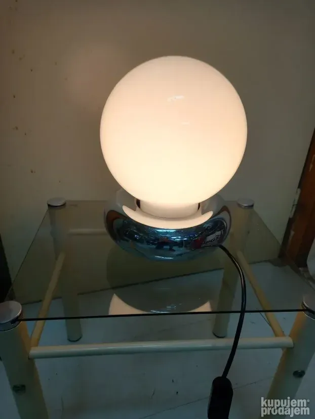 Moon space age Murano glass table lamp 70s