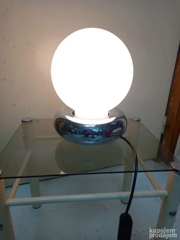 Moon space age Murano glass table lamp 70s