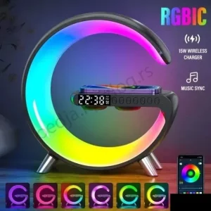 LED G-lampa sa zvucnikom i bezicnim punjacem 4u1 G11