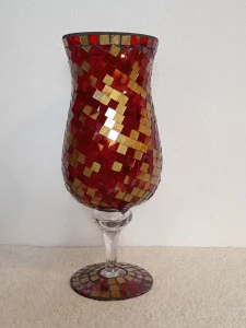 Svecnjak,vaza mozaik vintage