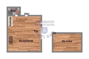 Inđija, Čortanovci, 2.0 dvosobna, 53 m²