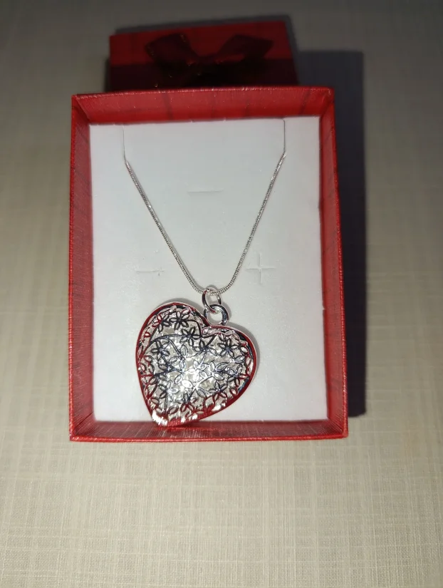 Srebrna ogrlica/ Srebrni lancic sa priveskom srce/zig925