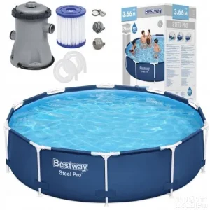Bazen 366x76 Bestway steel PRO sa PUMPOM I FILTEROM snizenje