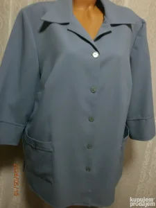 NOV svetlo plavi blejzer 2XL-3XL sa 3/4 rukavima