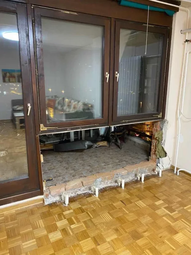 Rusenje objekata, zidova i odvoz suta