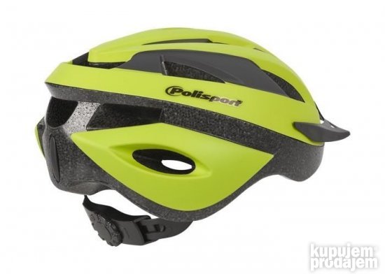 kaciga polisport sport ride fluo žuta crna mat