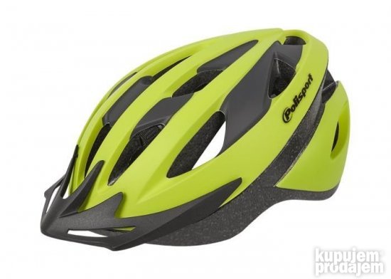kaciga polisport sport ride fluo žuta crna mat