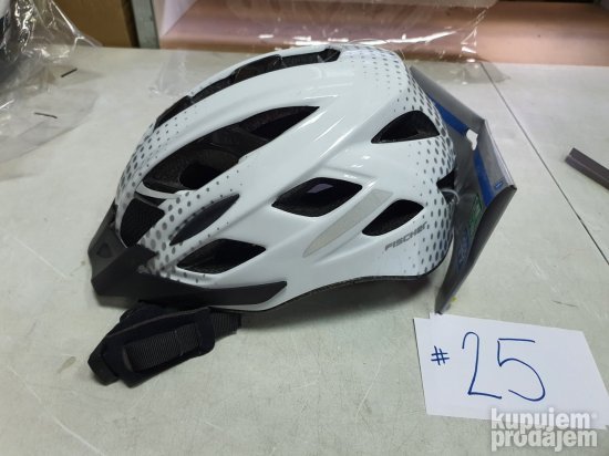 Kaciga za  Biciklizam Precnik 52-59cm - Crno - Bela