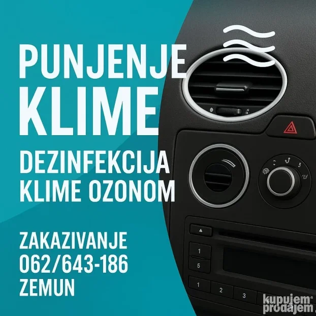 Punjenje-Dopuna Auto Klime Dezinfekcija