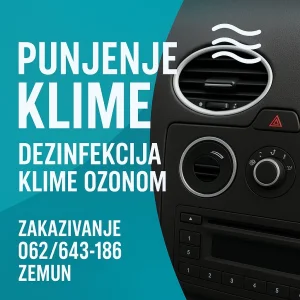 Punjenje-Dopuna Auto Klime Dezinfekcija
