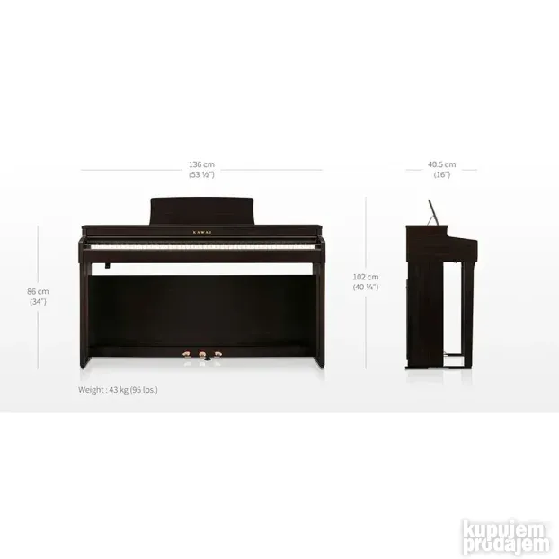 KAWAI CN 201 BK Električni Klavir