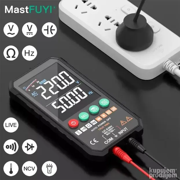 Mastfuyi FY107 Pametni multimetar + temp dioda