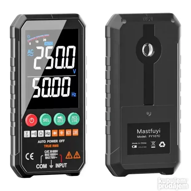 Mastfuyi FY107 Pametni multimetar + temp dioda