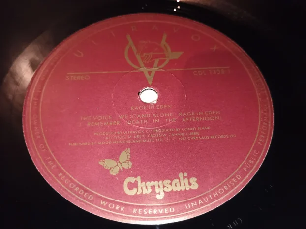 Ultravox - Rage In Eden (UK 1981) + Poster