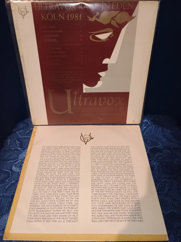 Ultravox - Rage In Eden (UK 1981) + Poster